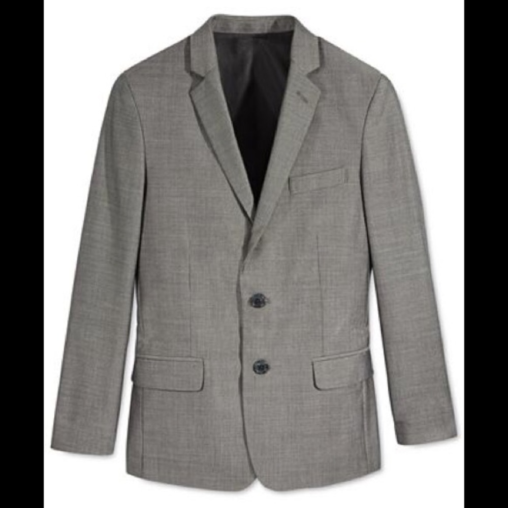 Boys Calvin Klein Mini Birdseye Grey Suite